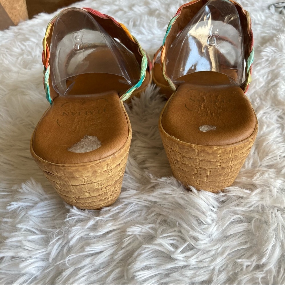 Italian Shoemakers Woven Tina Wedge Sandal - Picture 6 of 8